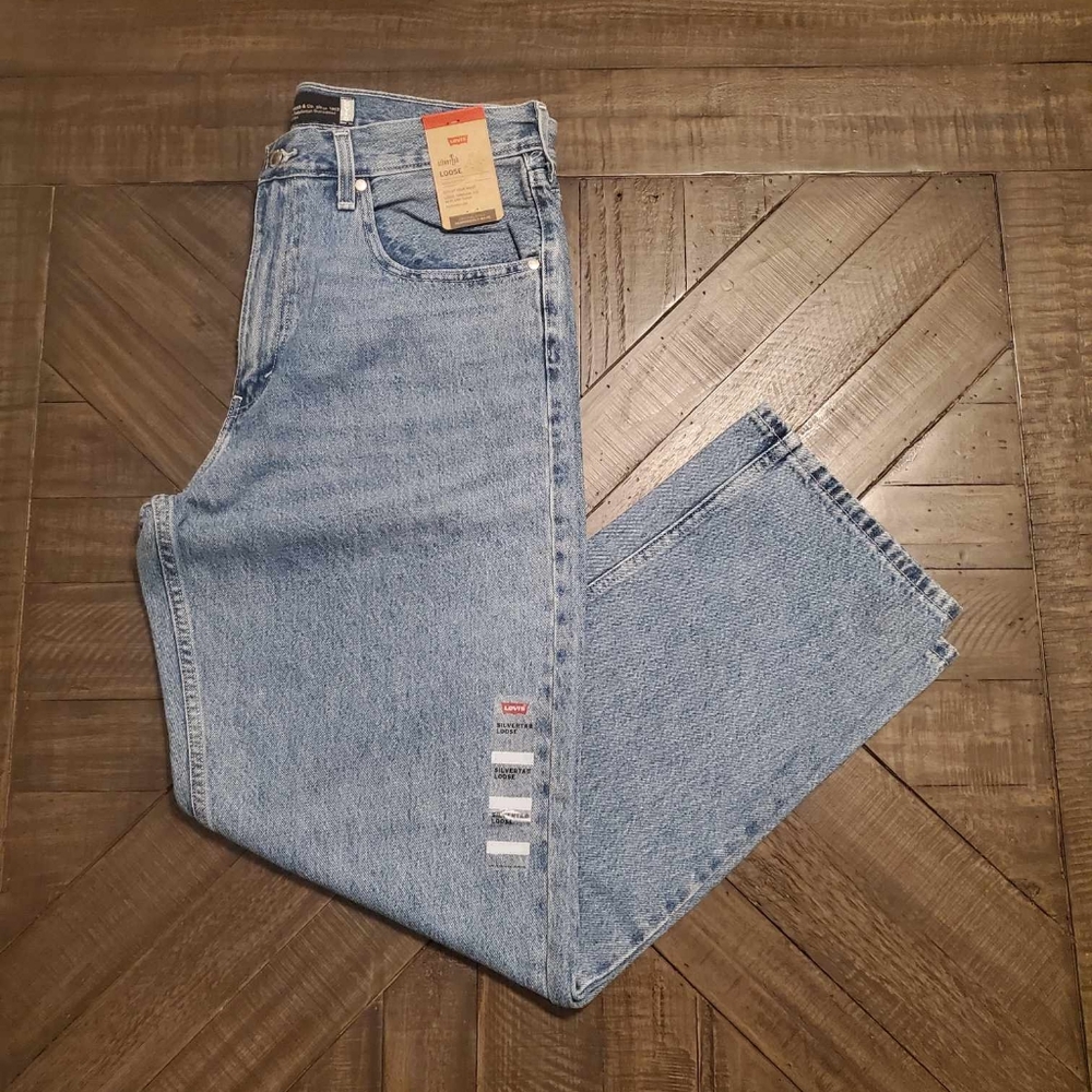 Levis 30x30 Silvertab Loose Fit Mens Jeans New Blue Moon Medium Wash A34210001